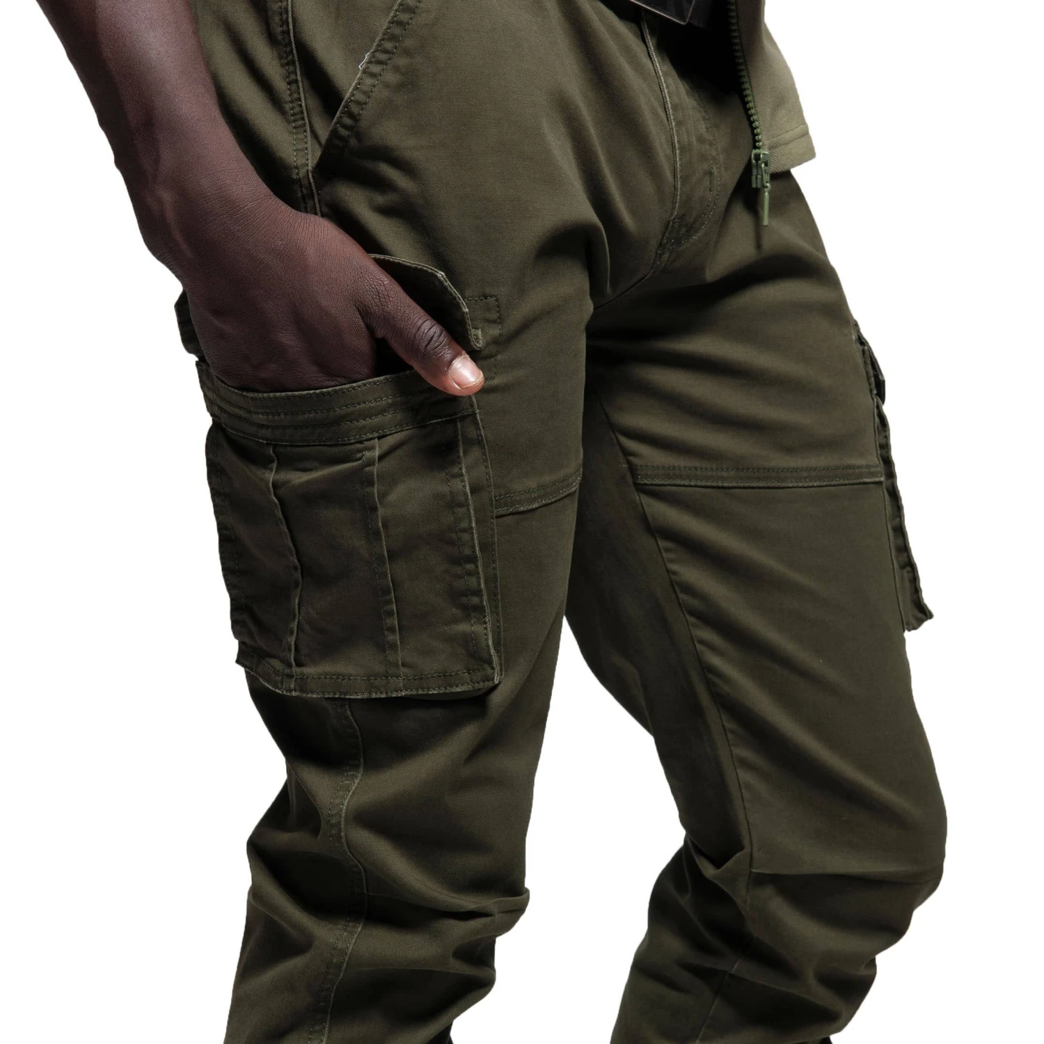 Pantalon Cargo Kaki 4 Pantalon Cargo Kaki – Image 4