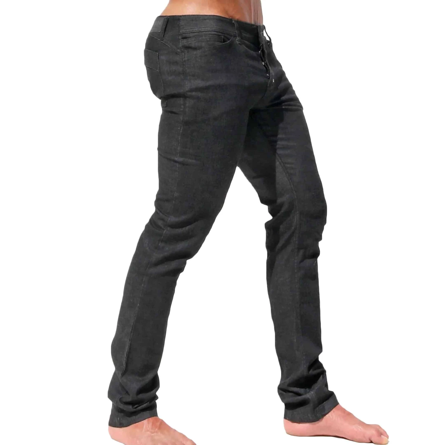 Pantalon Jeans Slash Noir 1 Pantalon Jeans Slash Noir