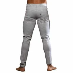 Pantalon Jeans Stretch Skinny Gris Chiné -Boutique De Sous-vêtements pantalon jeans stretch skinny gris chine andrew christian 3