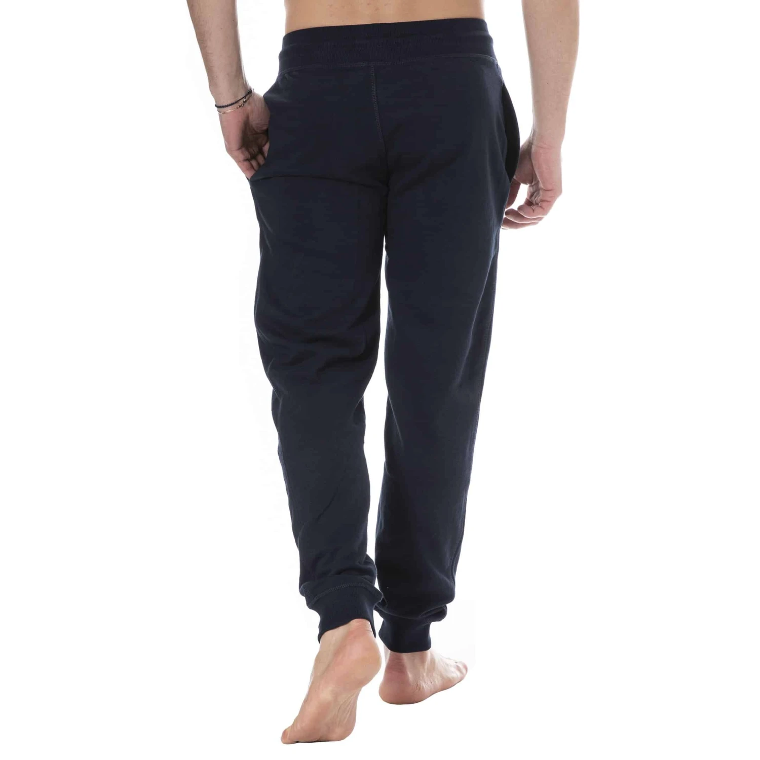 Pantalon Jogging Logo Brodé Bleu Marine 2 Pantalon Jogging Logo Brodé Bleu Marine – Image 2