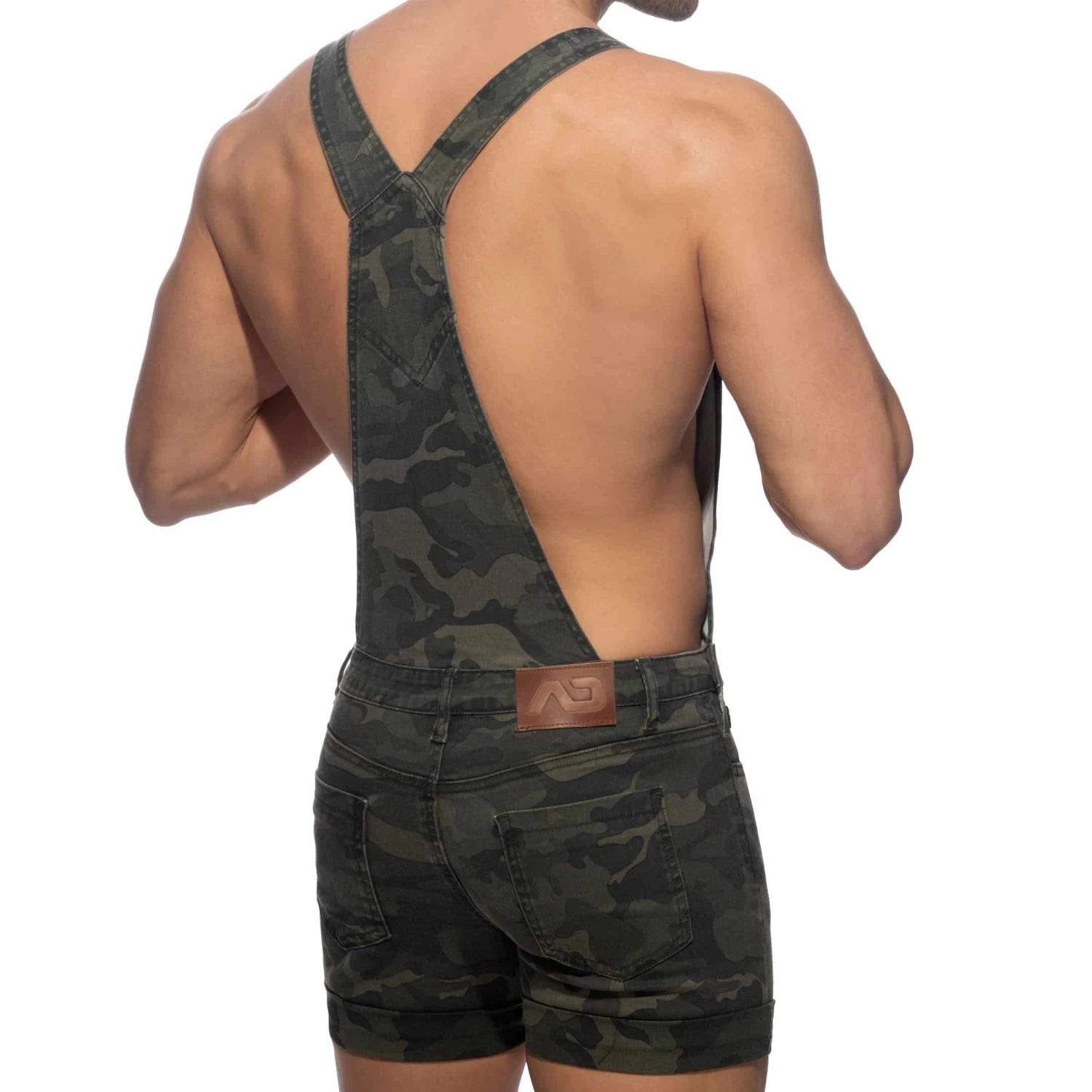 Salopette Jeans Camouflage Kaki 2 Salopette Jeans Camouflage Kaki – Image 2