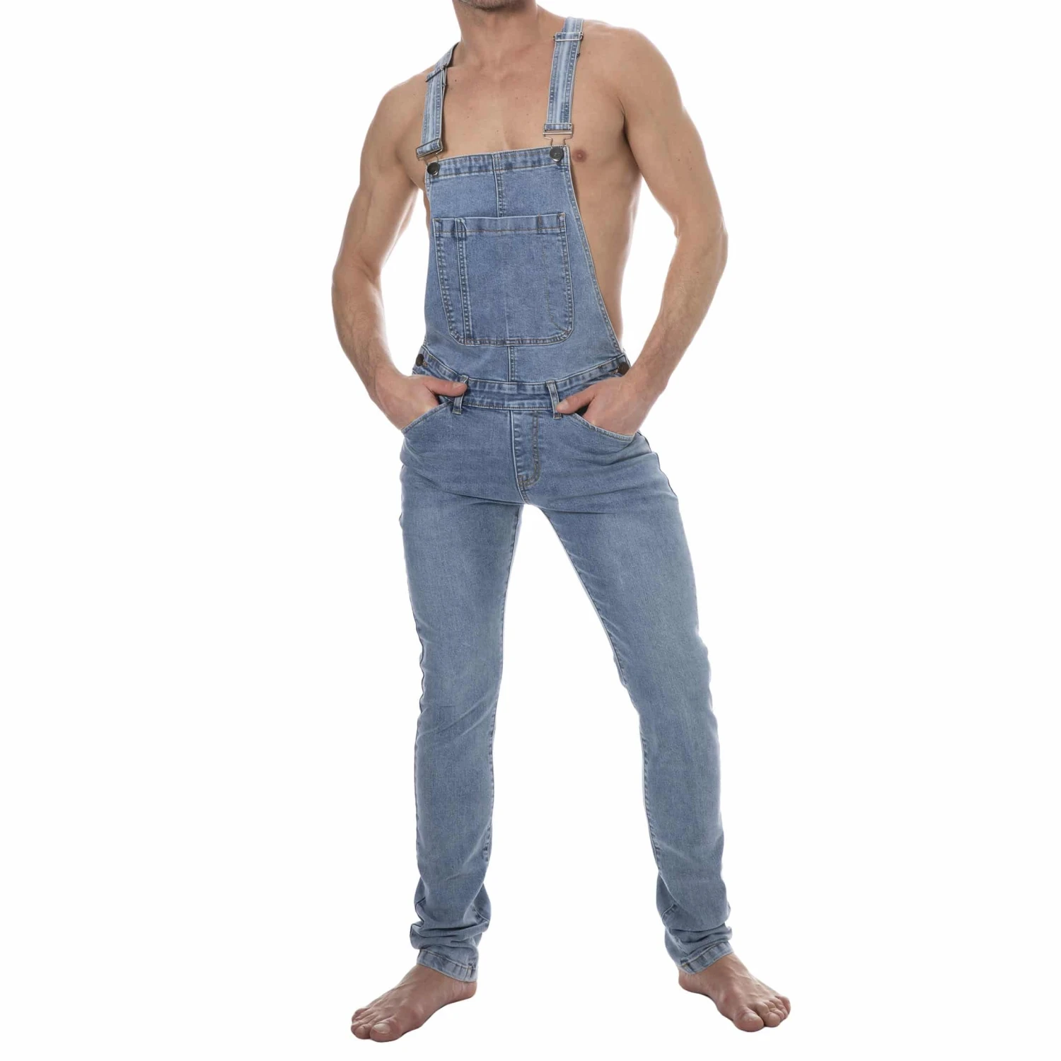 Salopette Longue Jeans Bleu Indigo 1 Salopette Longue Jeans Bleu Indigo