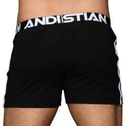 Short Active Coton Noir -Boutique De Sous-vêtements short active coton noir andrew christian 3