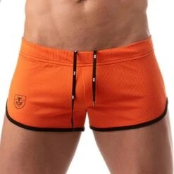 Short Athletic Mesh Orange