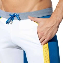 Short Cycliste Sportive Blanc - Bleu 5 Short Cycliste Sportive Blanc - Bleu -Boutique De Sous-vêtements short cycliste sportive blanc bleu es collection 2