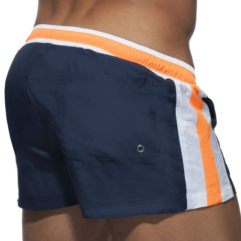 Short De Bain Basic Stripes Marine 2 Short De Bain Basic Stripes Marine – Image 2