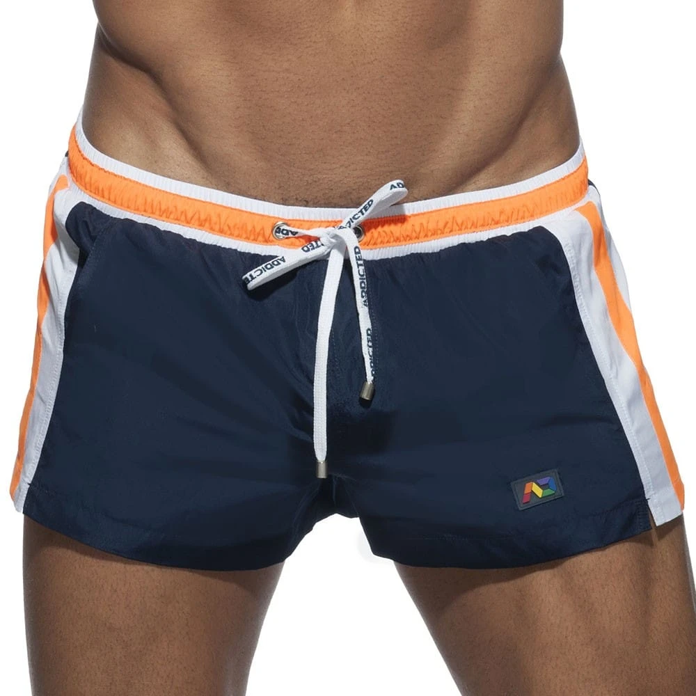 Short De Bain Basic Stripes Marine 1 Short De Bain Basic Stripes Marine
