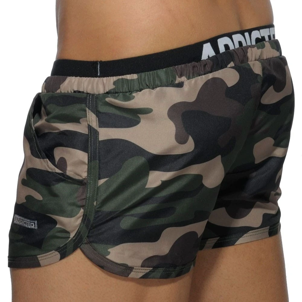 Short De Bain Double Waistband Camouflage Kaki 2 Short De Bain Double Waistband Camouflage Kaki – Image 2