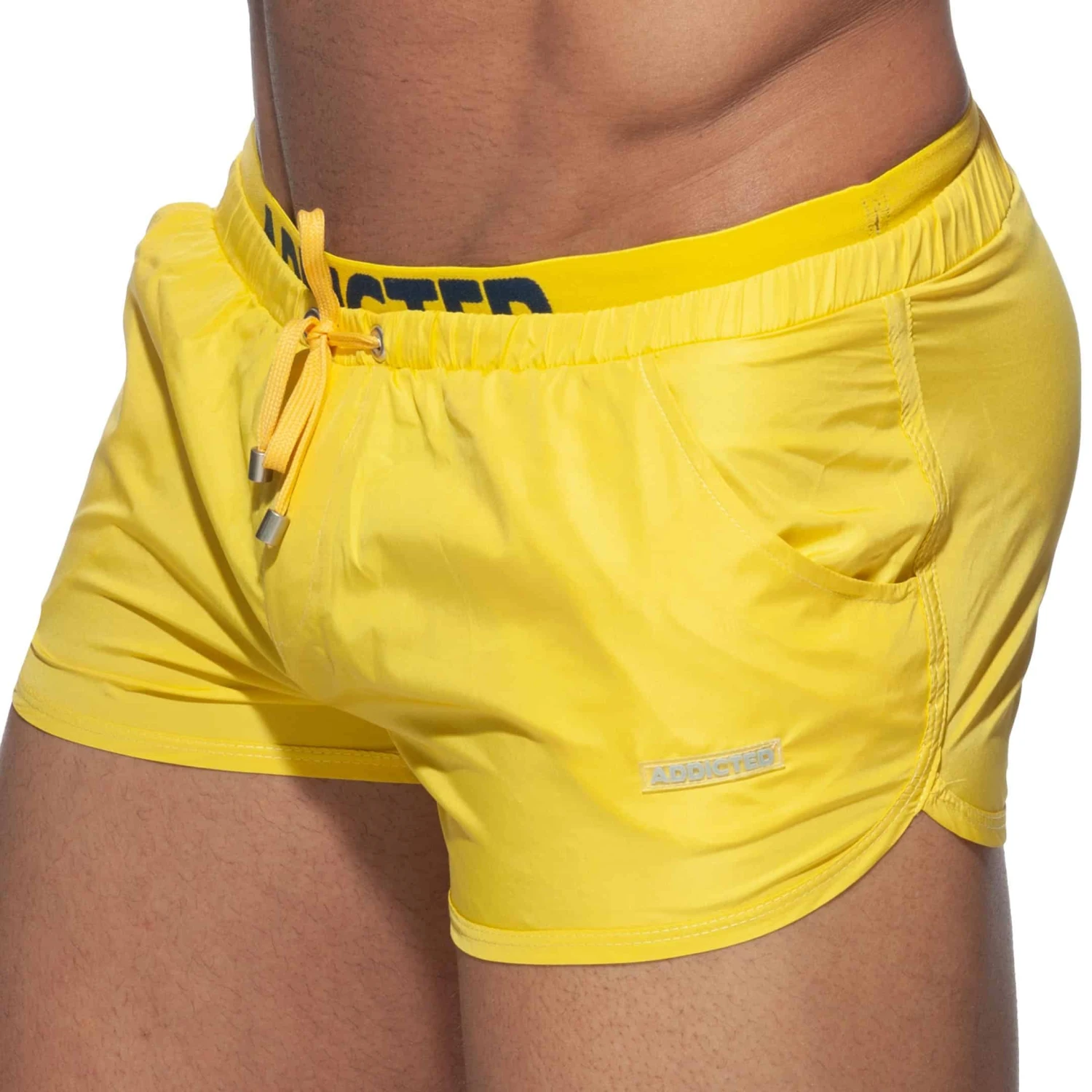 Short De Bain Double Waistband Jaune 1 Short De Bain Double Waistband Jaune