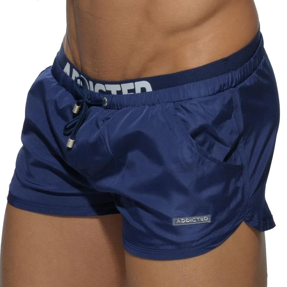 Short De Bain Double Waistband Marine 1 Short De Bain Double Waistband Marine