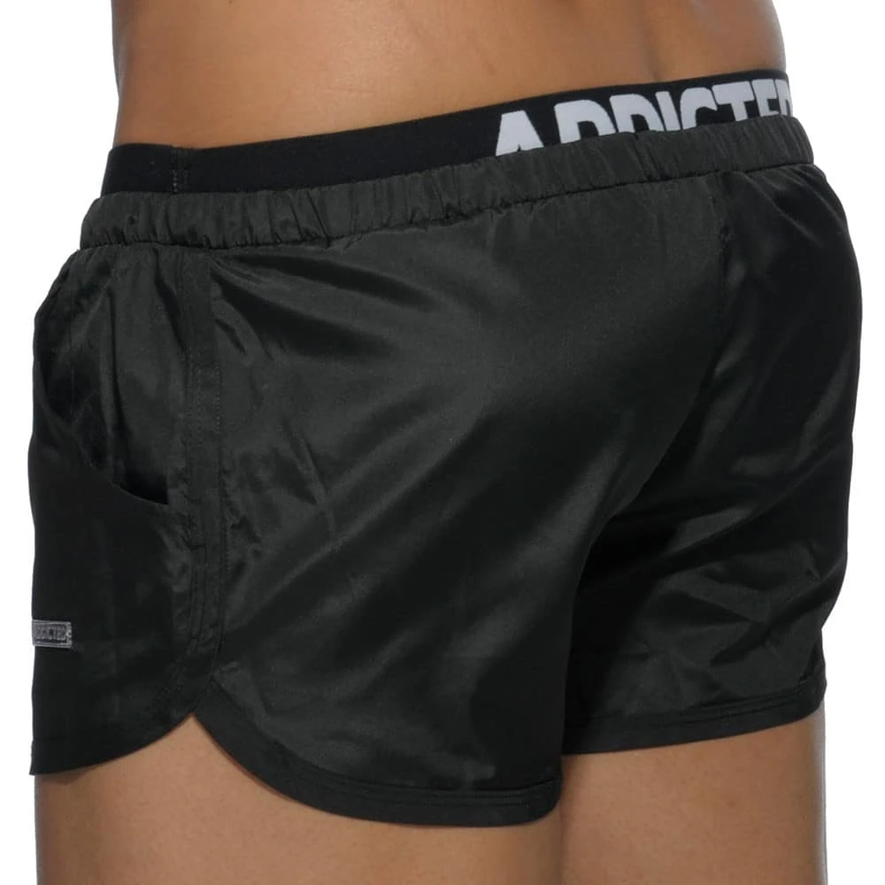 Short De Bain Double Waistband Noir 2 Short De Bain Double Waistband Noir – Image 2