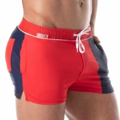 Short De Bain Holidays Rouge - Marine