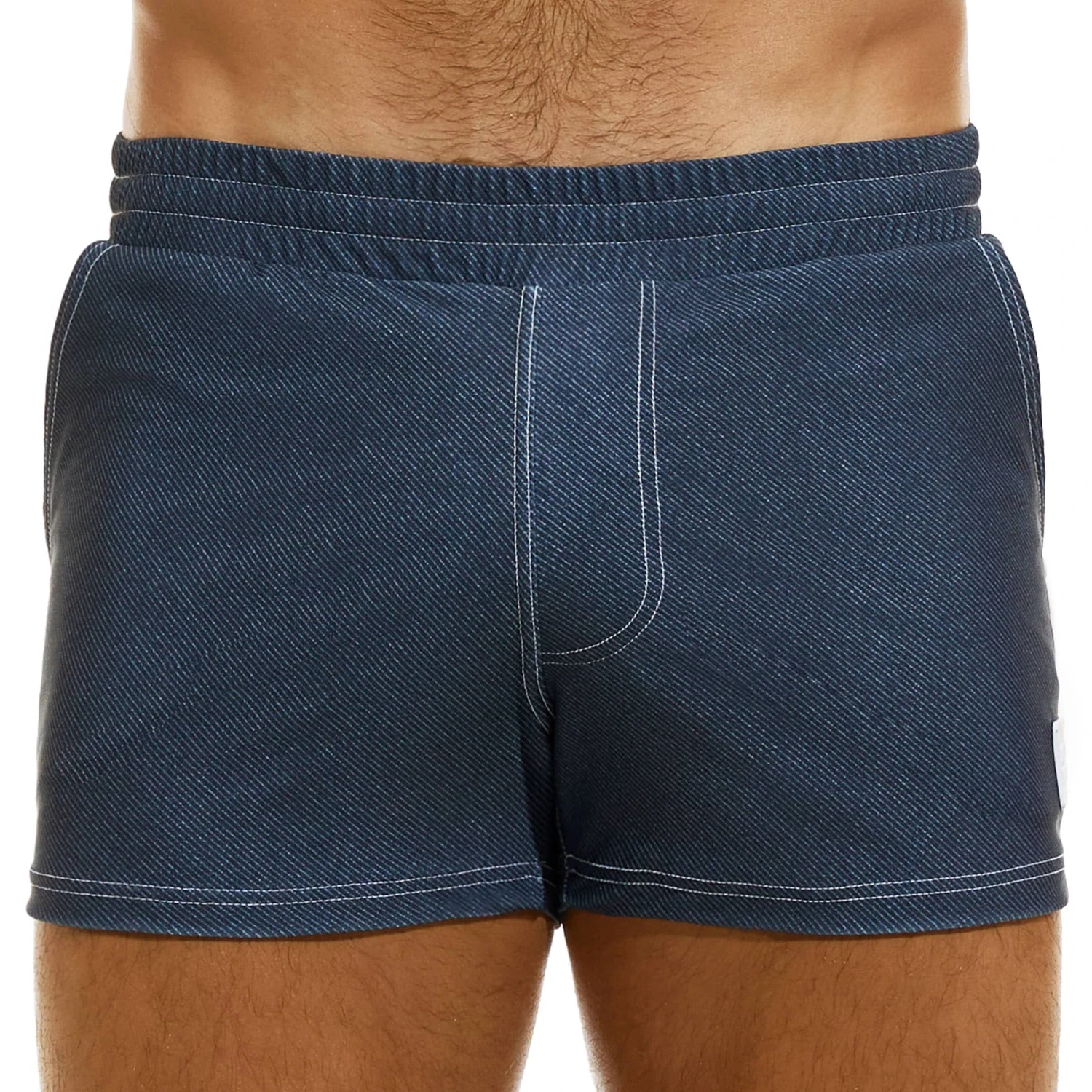 Short De Bain Jeans Bleu Marine 1 Short De Bain Jeans Bleu Marine