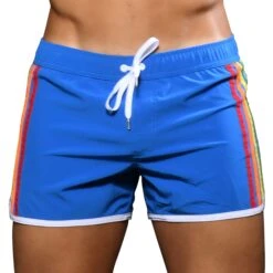 Short De Bain Luxe Pride Bleu Electrique