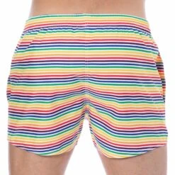 Short De Bain Rainbow Stripes Multicolore -Boutique De Sous-vêtements short de bain rainbow stripes multicolore sweet banana 2