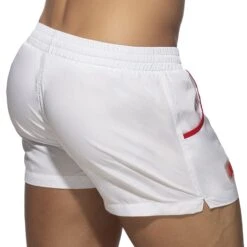 Short De Bain Rainbow Tape Blanc -Boutique De Sous-vêtements short de bain rainbow tape blanc addicted 2