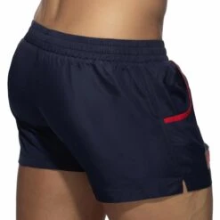 Short De Bain Rainbow Tape Bleu Marine -Boutique De Sous-vêtements short de bain rainbow tape bleu marine addicted 2