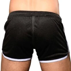 Short De Bain Sports Mesh Noir -Boutique De Sous-vêtements short de bain sports mesh noir andrew christian 3