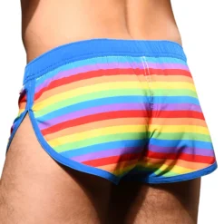 Short De Bain Ultra Pride Arc-En-Ciel -Boutique De Sous-vêtements short de bain ultra pride arc en ciel andrew christian 2