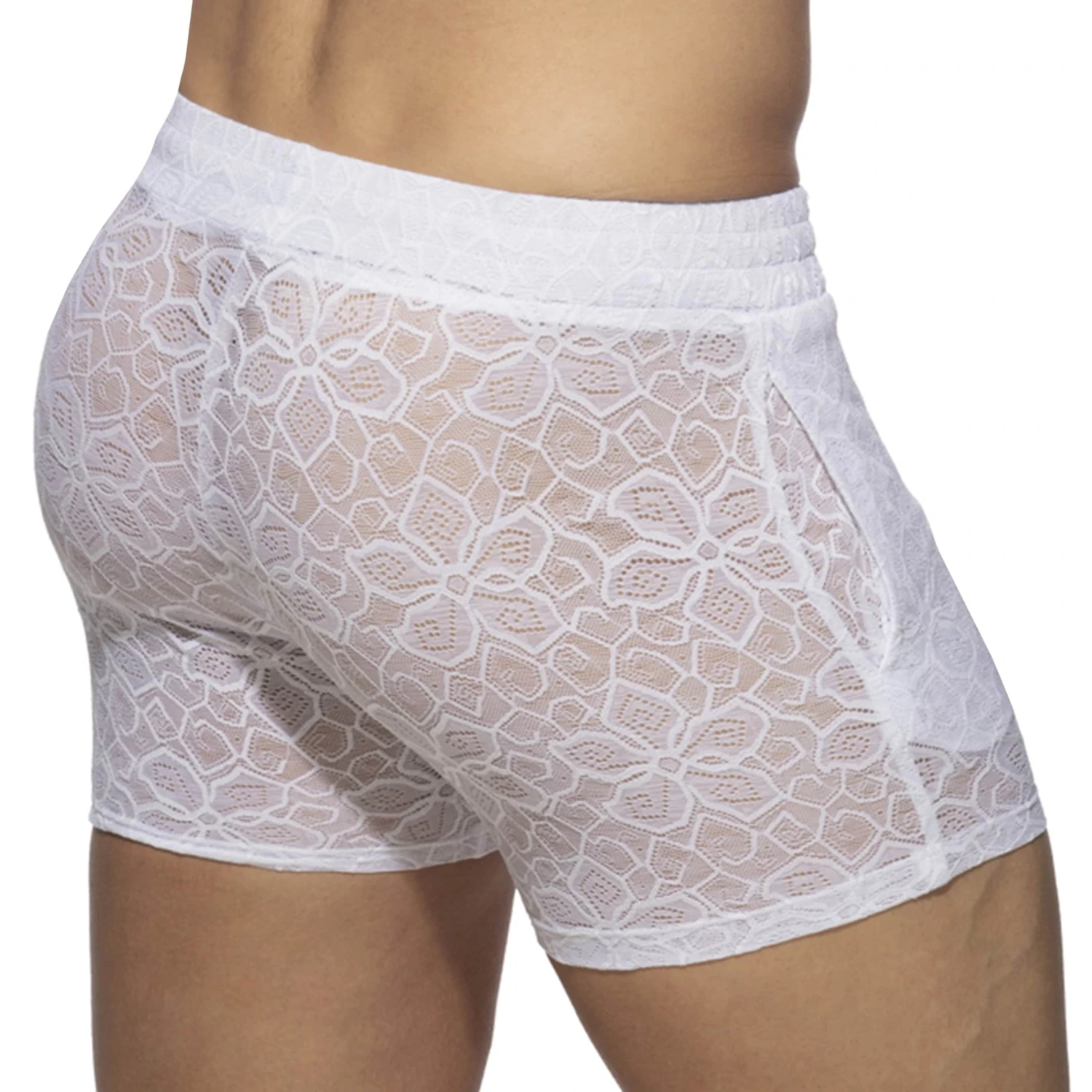 Short Dentelle Florale Blanc 2 Short Dentelle Florale Blanc – Image 2