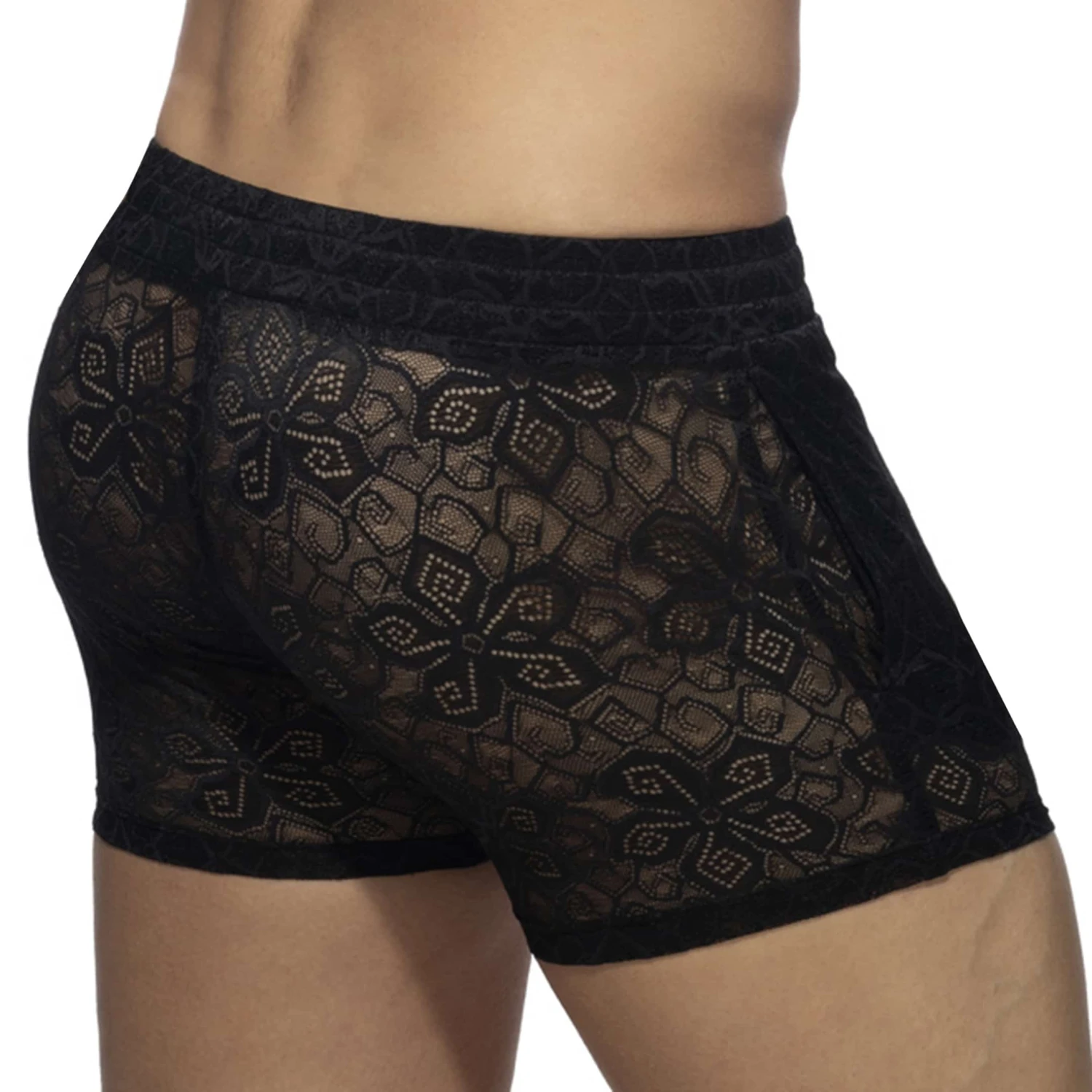Short Dentelle Florale Noir 2 Short Dentelle Florale Noir – Image 2