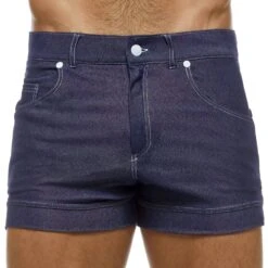 Short Jeans Bleu Marine