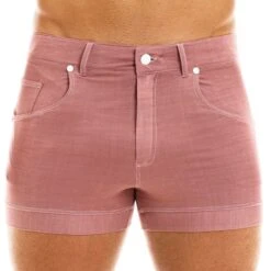 Short Jeans Rose Poudré