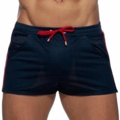 Short Mesh Waistband Bleu Marine