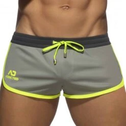 Short Mix Microfibre Gris