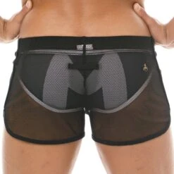 Short Panorama Mesh Noir -Boutique De Sous-vêtements short panorama mesh noir marcuse 2