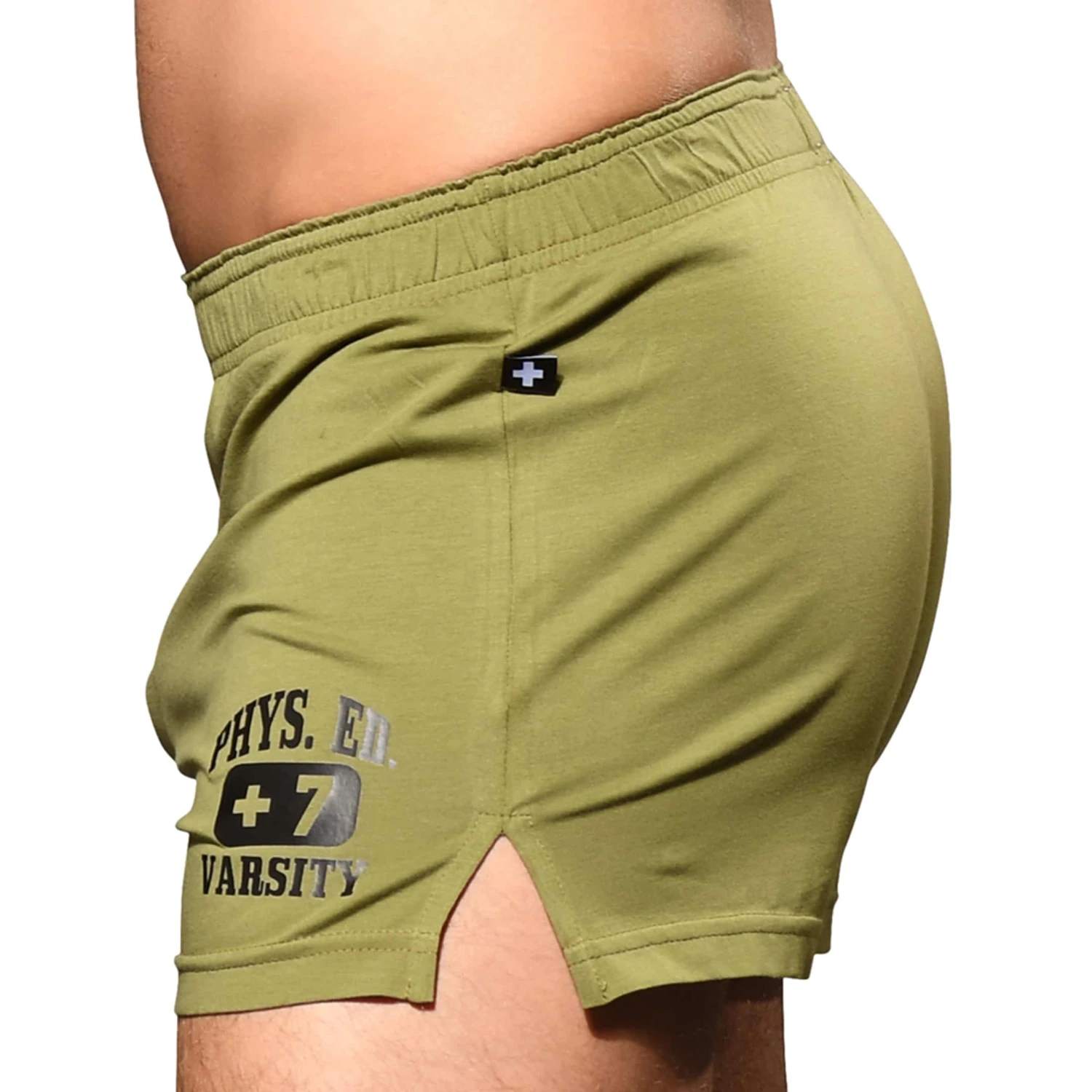 Short Phys. Ed. Varsity Olive 2 Short Phys. Ed. Varsity Olive – Image 2