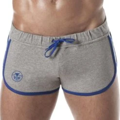 Short Rétro Gris Chiné