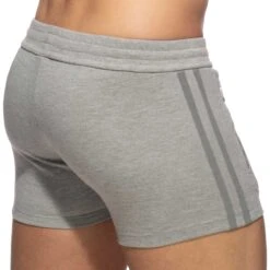Short Sport Poche Zippée Gris Chiné 5 Short Sport Poche Zippée Gris Chiné -Boutique De Sous-vêtements short sport poche zippee gris chine addicted 2