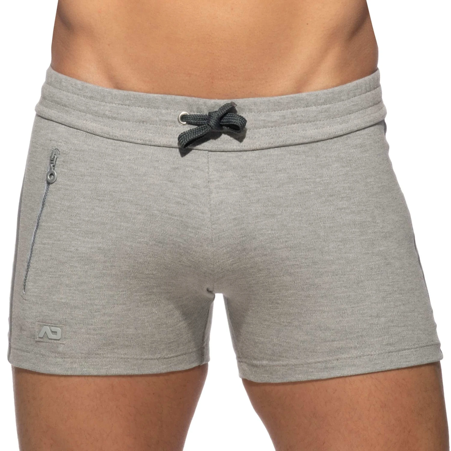 Short Sport Poche Zippée Gris Chiné 1 Short Sport Poche Zippée Gris Chiné