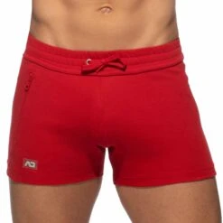 Short Sport Poche Zippée Rouge