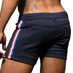 Short Sport Stretch Skinny Bleu Marine -Boutique De Sous-vêtements short sport stretch skinny bleu marine andrew christian 2