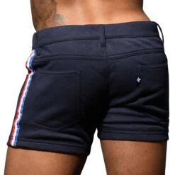 Short Sport Stretch Skinny Bleu Marine -Boutique De Sous-vêtements short sport stretch skinny bleu marine andrew christian 3