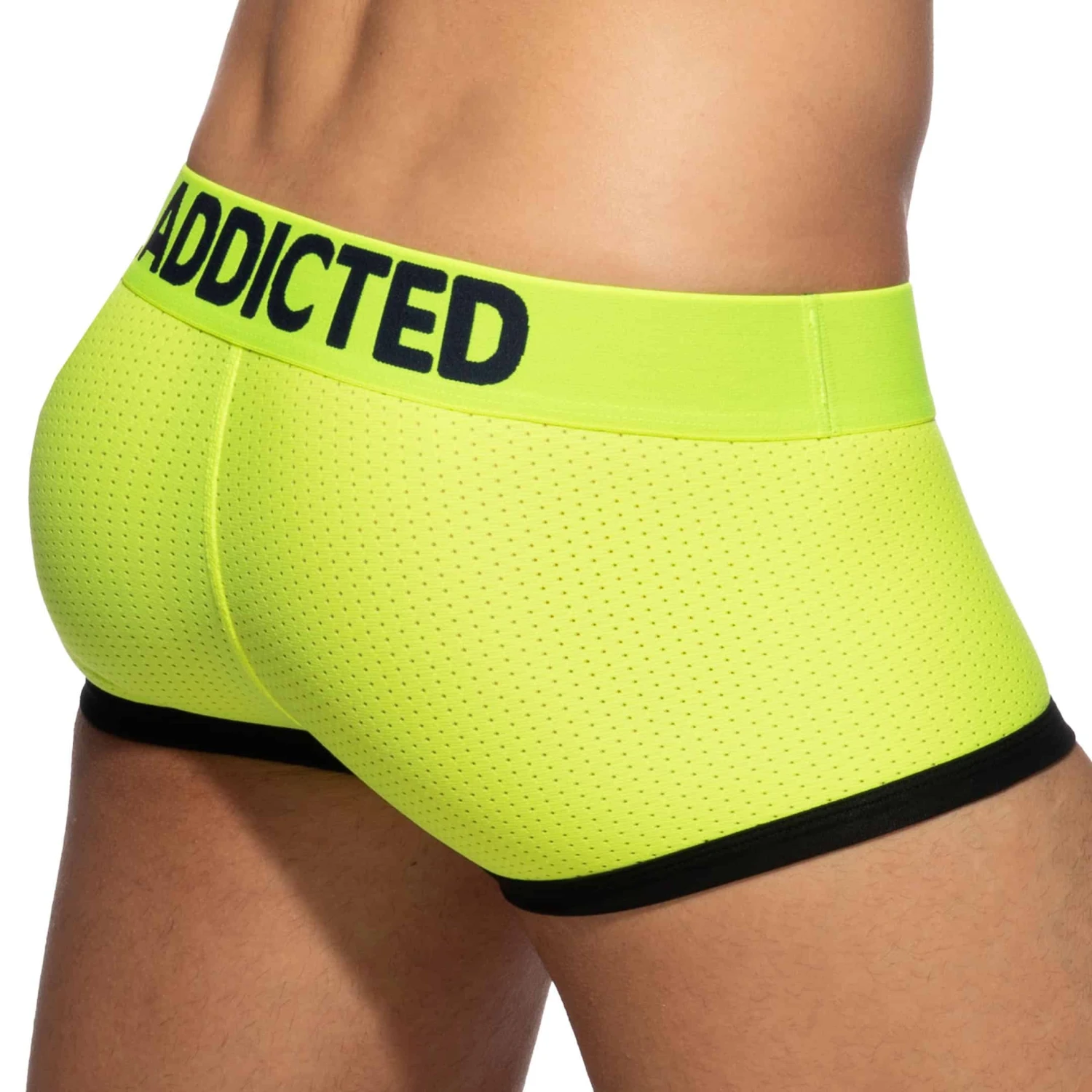 Shorty Basic Colors Mesh Jaune Fluo 2 Shorty Basic Colors Mesh Jaune Fluo – Image 2