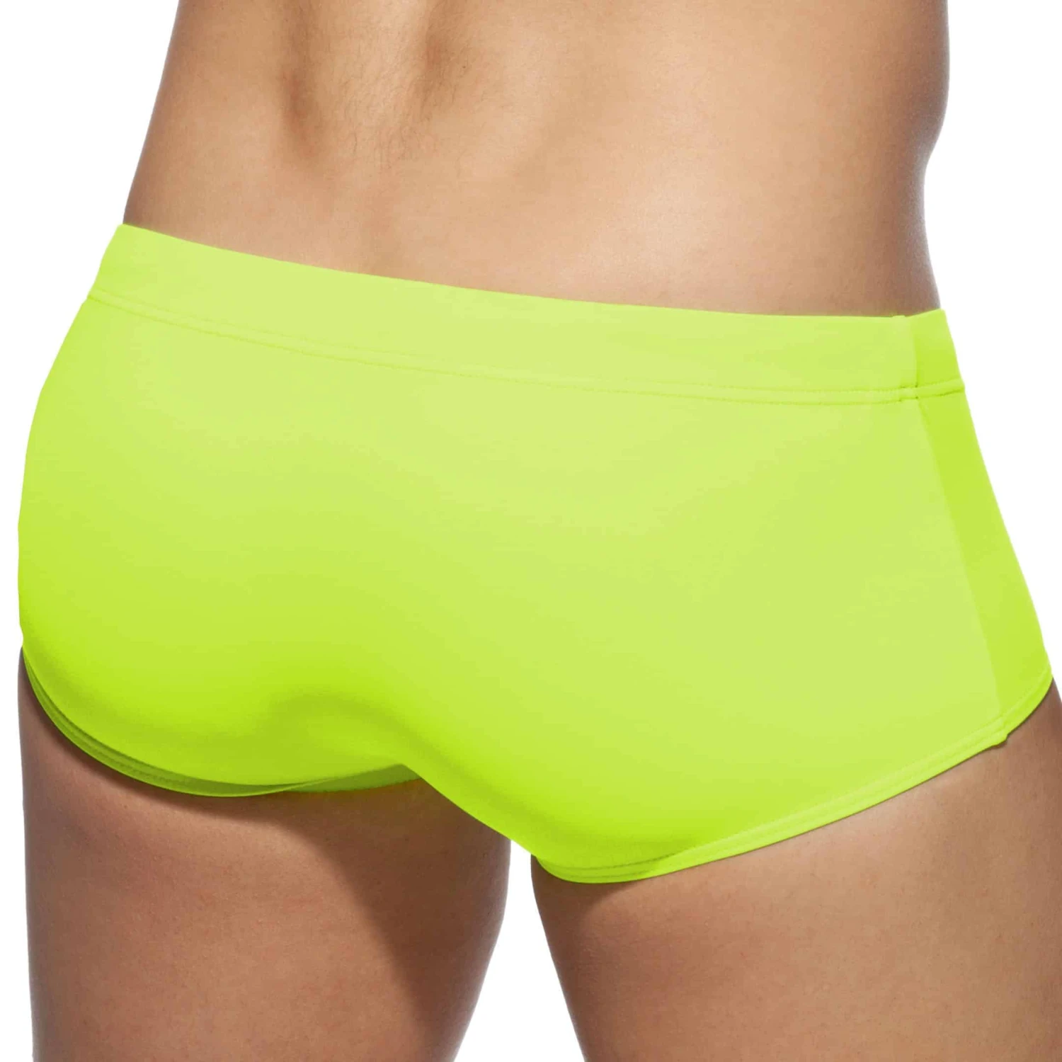 Shorty De Bain Basic Colors Jaune Fluo 2 Shorty De Bain Basic Colors Jaune Fluo – Image 2