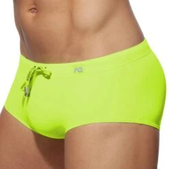 Shorty De Bain Basic Colors Jaune Fluo