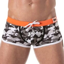 Shorty De Bain Iconic Camouflage Gris