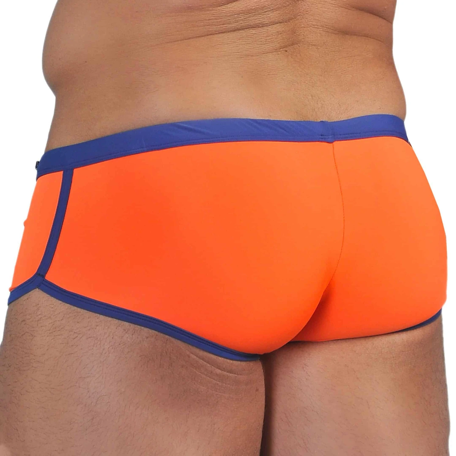 Shorty De Bain Orange - Bleu 1 Shorty De Bain Orange - Bleu
