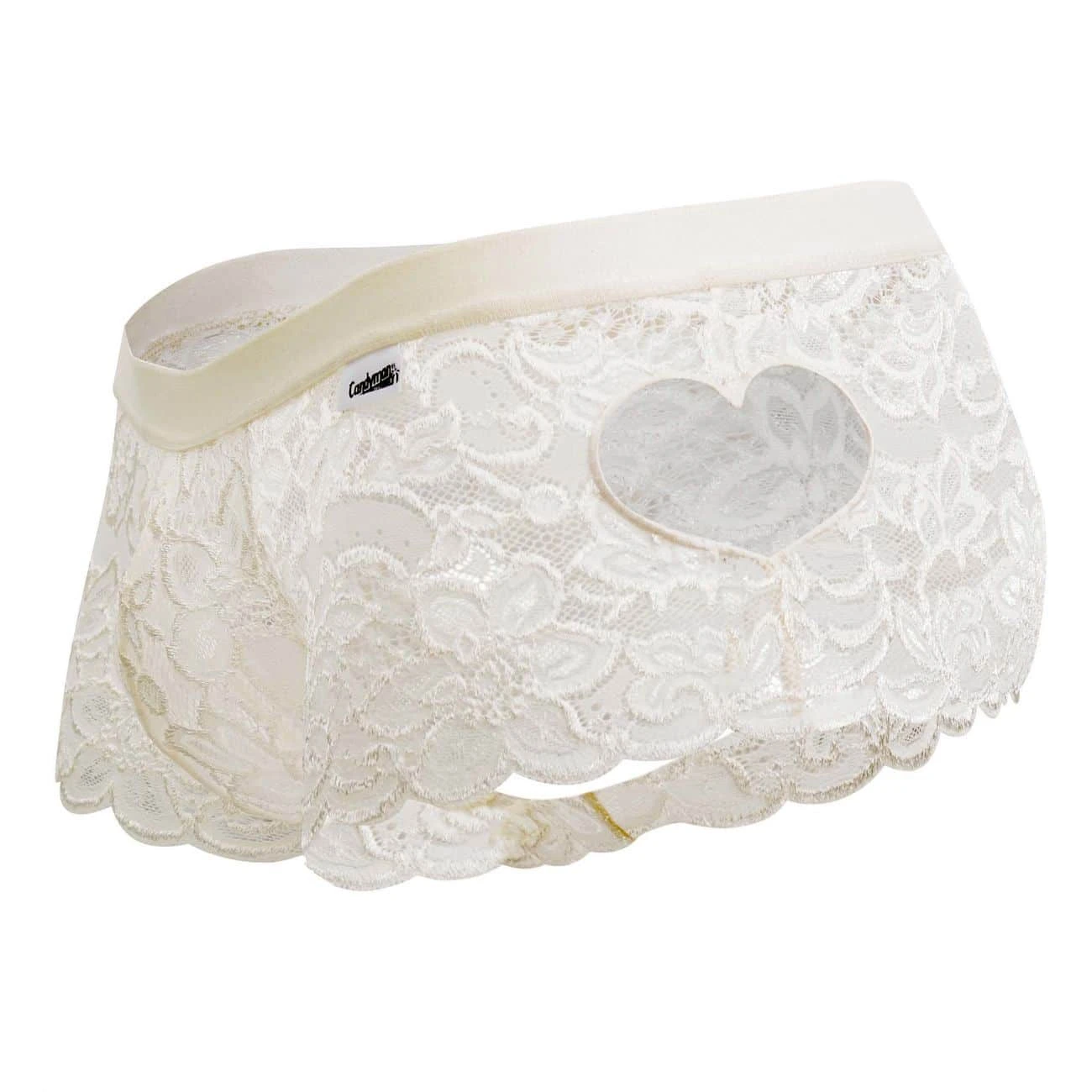 Shorty Dentelle Cœur Ivoire 4 Shorty Dentelle Cœur Ivoire – Image 4