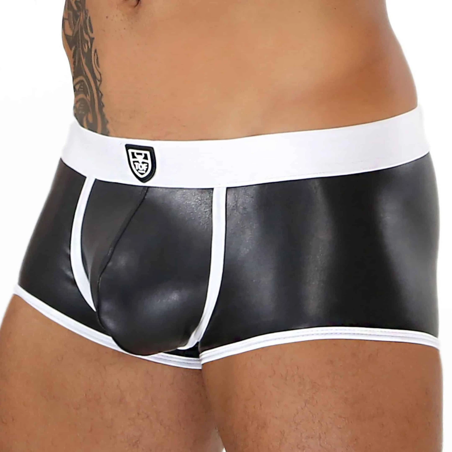 Shorty Fetish Noir - Blanc 1 Shorty Fetish Noir - Blanc