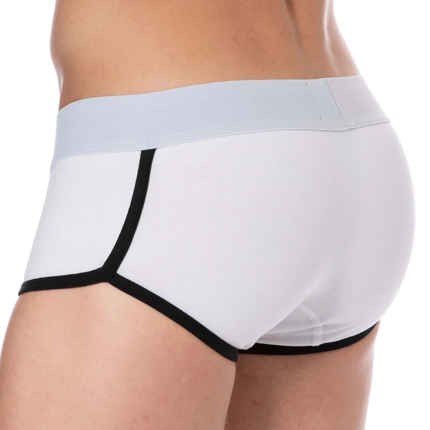 Shorty Logo Coton Blanc 2 Shorty Logo Coton Blanc – Image 2