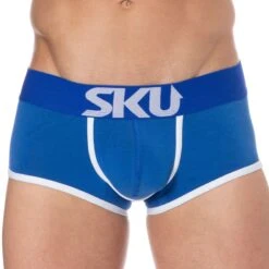 Shorty Logo Coton Bleu Roi