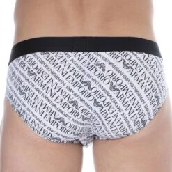Slip All Over Logo Coton Blanc 5 Slip All Over Logo Coton Blanc -Boutique De Sous-vêtements slip all over logo coton blanc emporio armani 2