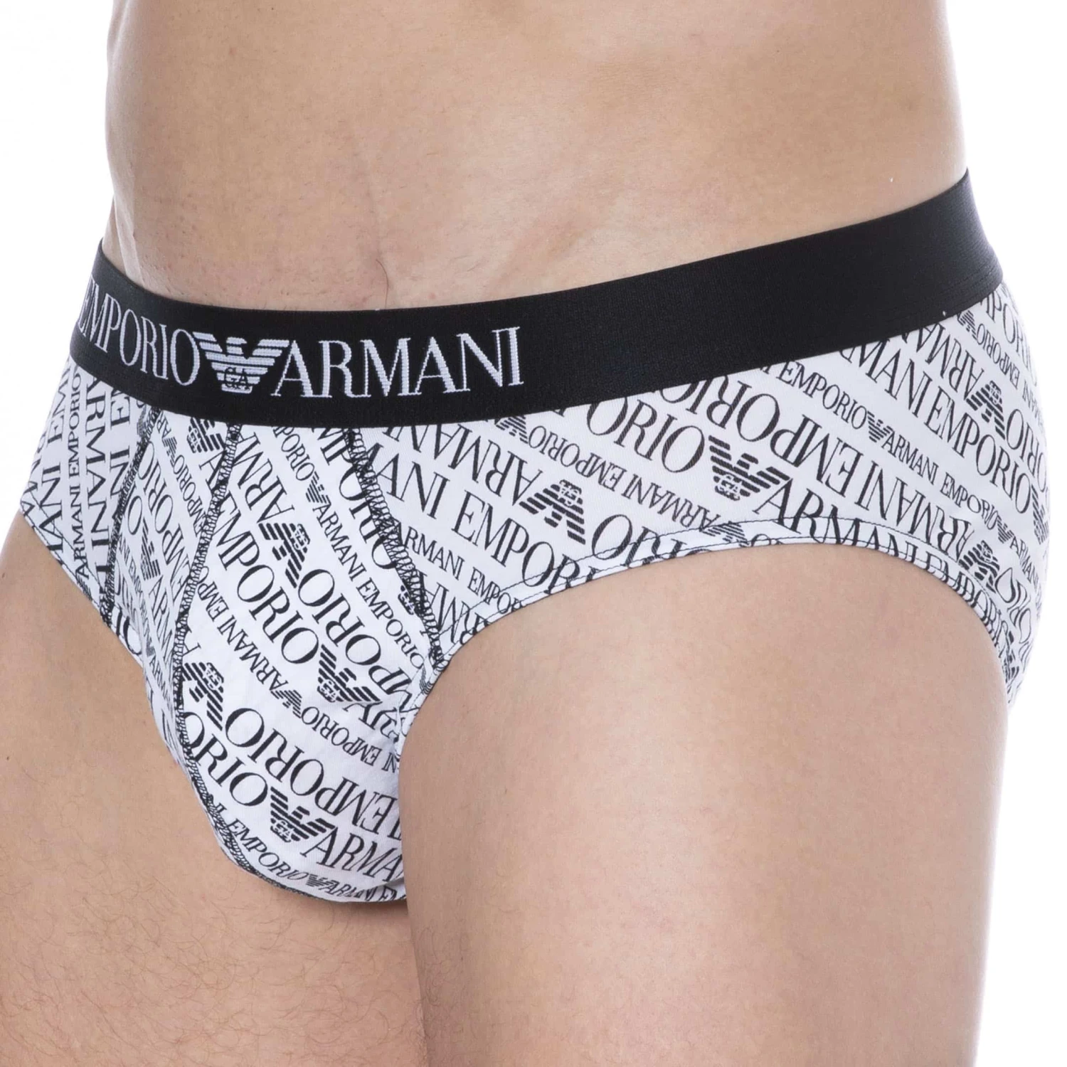 Slip All Over Logo Coton Blanc 1 Slip All Over Logo Coton Blanc