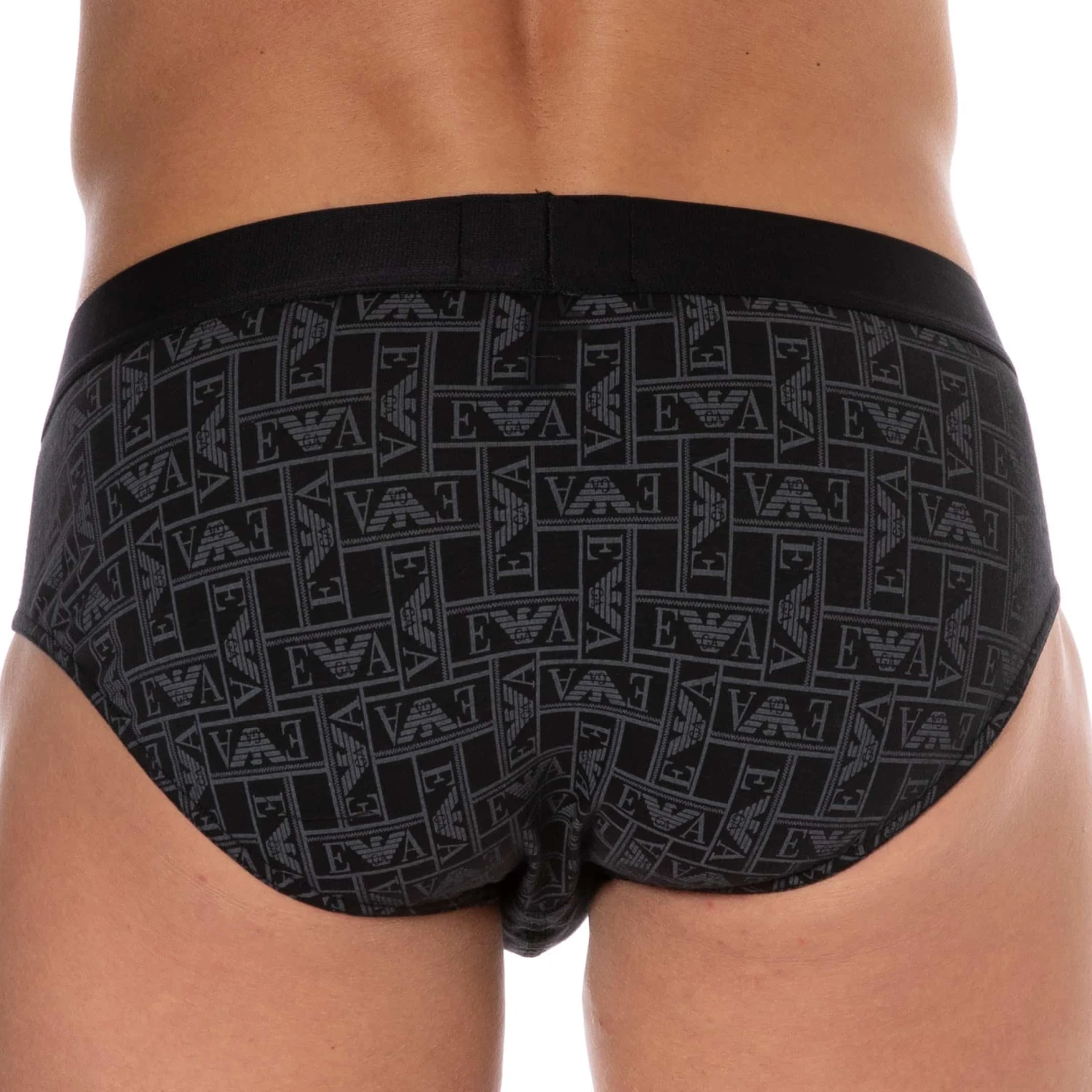 Slip All Over Logo Coton Noir 3 Slip All Over Logo Coton Noir – Image 3