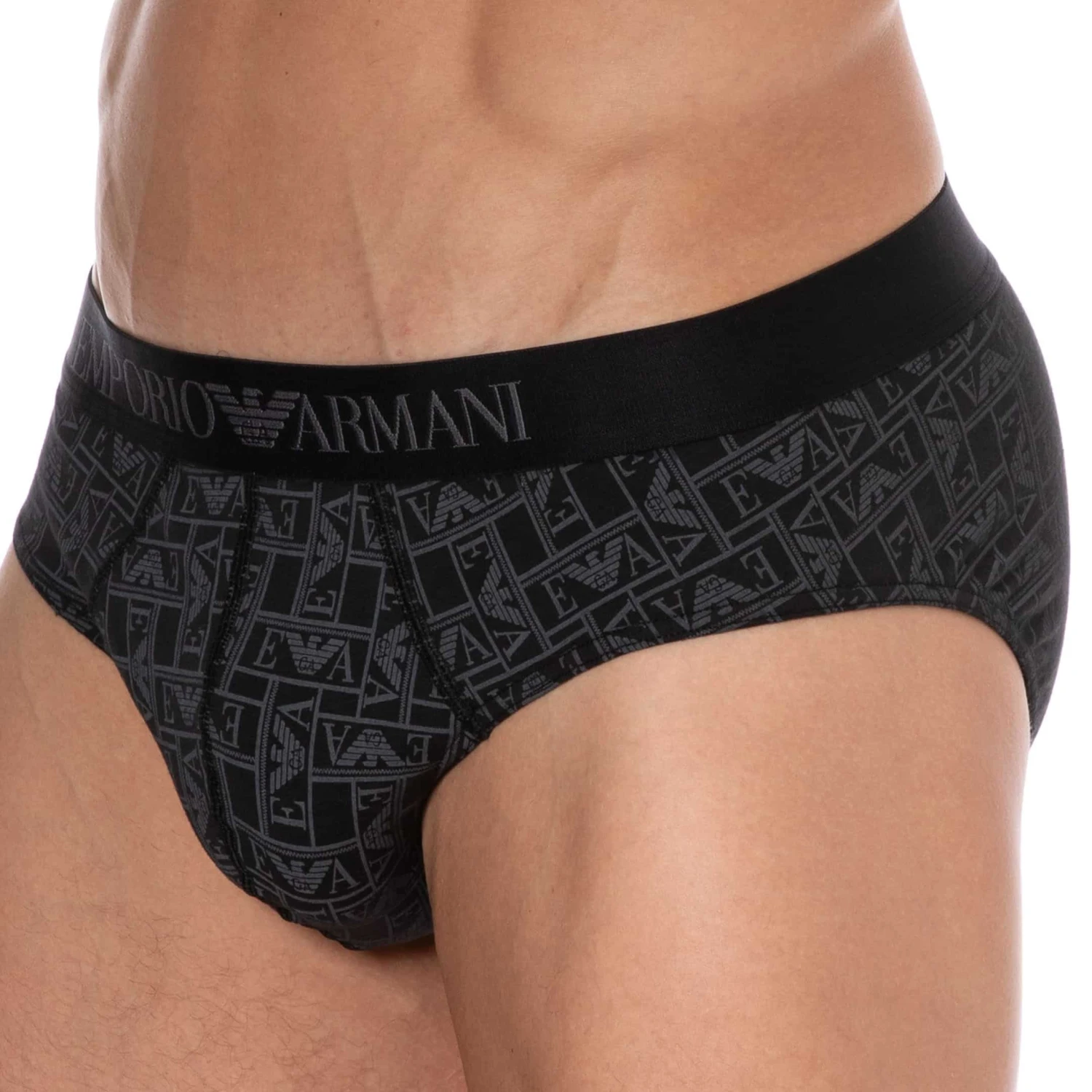 Slip All Over Logo Coton Noir 1 Slip All Over Logo Coton Noir